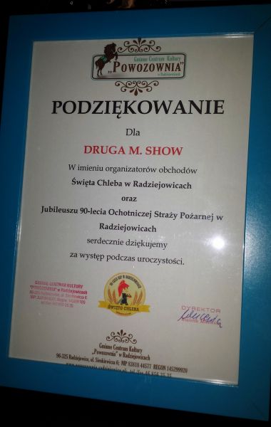 Podziękowanie dla Drugiej Maryli